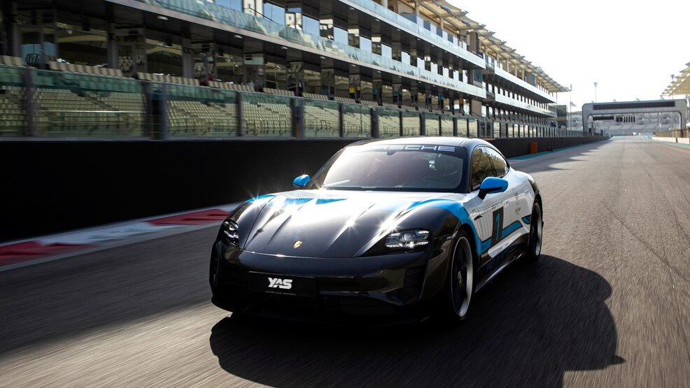 Image of the All Electric Porsche Taycan Turbo S - Electrified experience on Yas Marina Circuit, Abu Dhabi