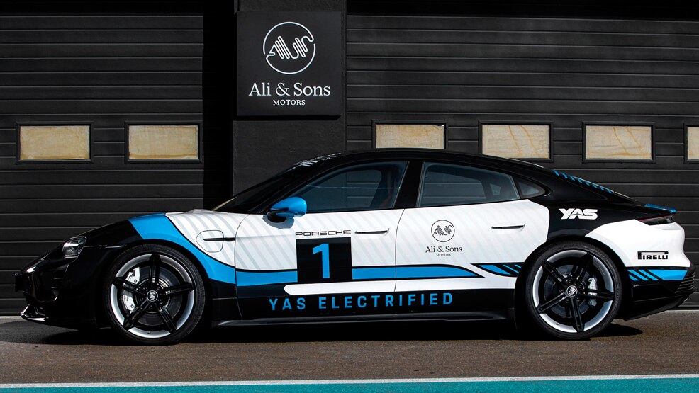 Image of the All Electric Porsche Taycan Turbo S - Electrified experience on Yas Marina Circuit, Abu Dhabi