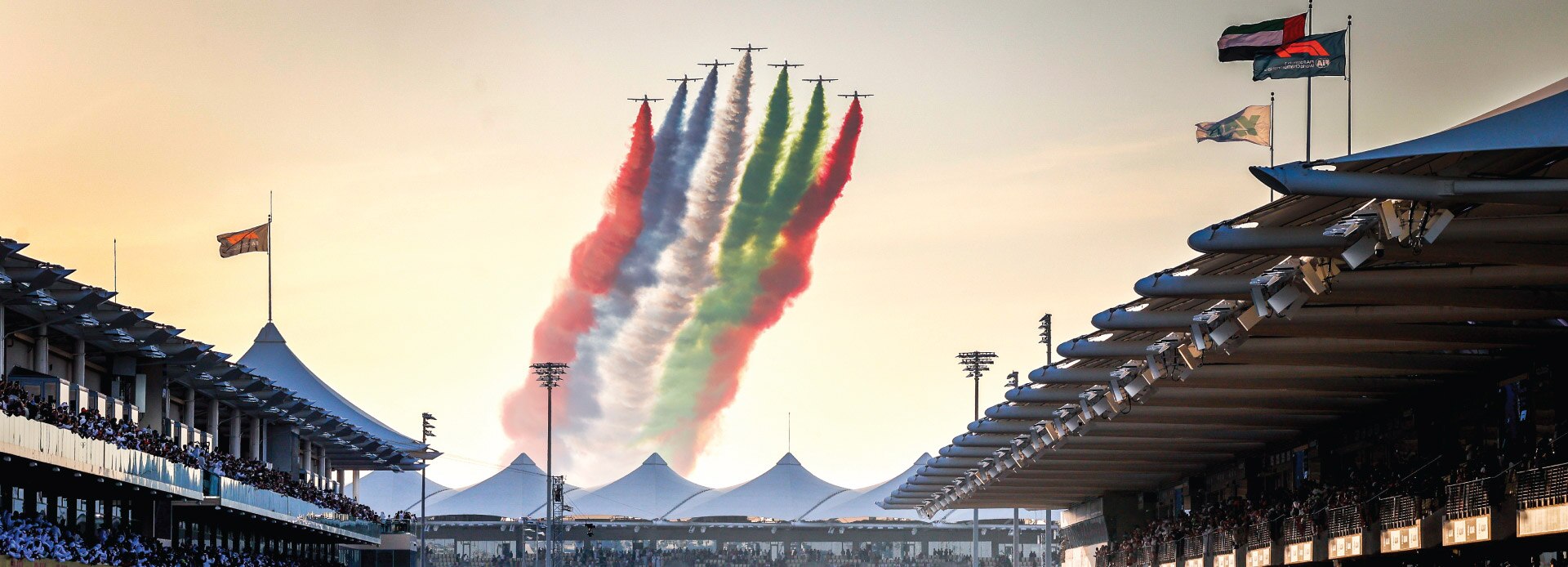 Finishing line at the Abu Dhabi Grand Prix