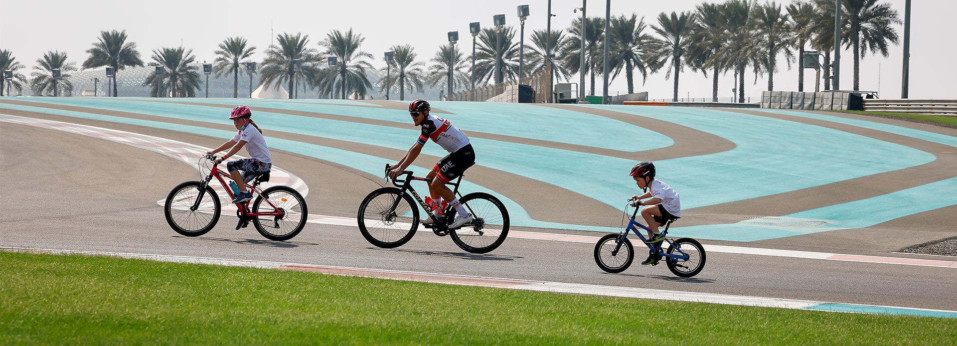 cycling around yas marina circuit